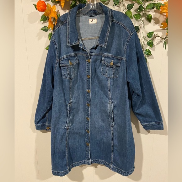 Penningtons Jackets & Blazers - 2/30 Pennington Long Button Down Denim Jacket